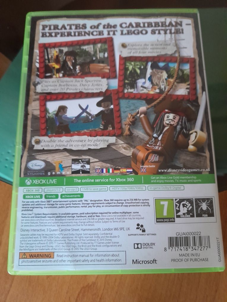 Lego Piraci z Karaibów. Stan BD.X box 360