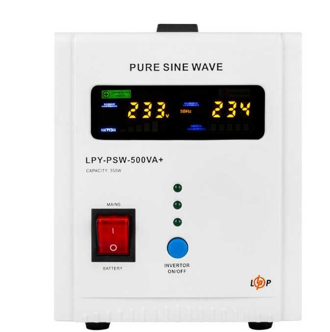 ДБЖ для котла 12V LPY-PSW-500VA+ (350Вт) 5A/10A