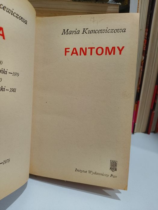 Maria Kuncewiczowa Fantomy