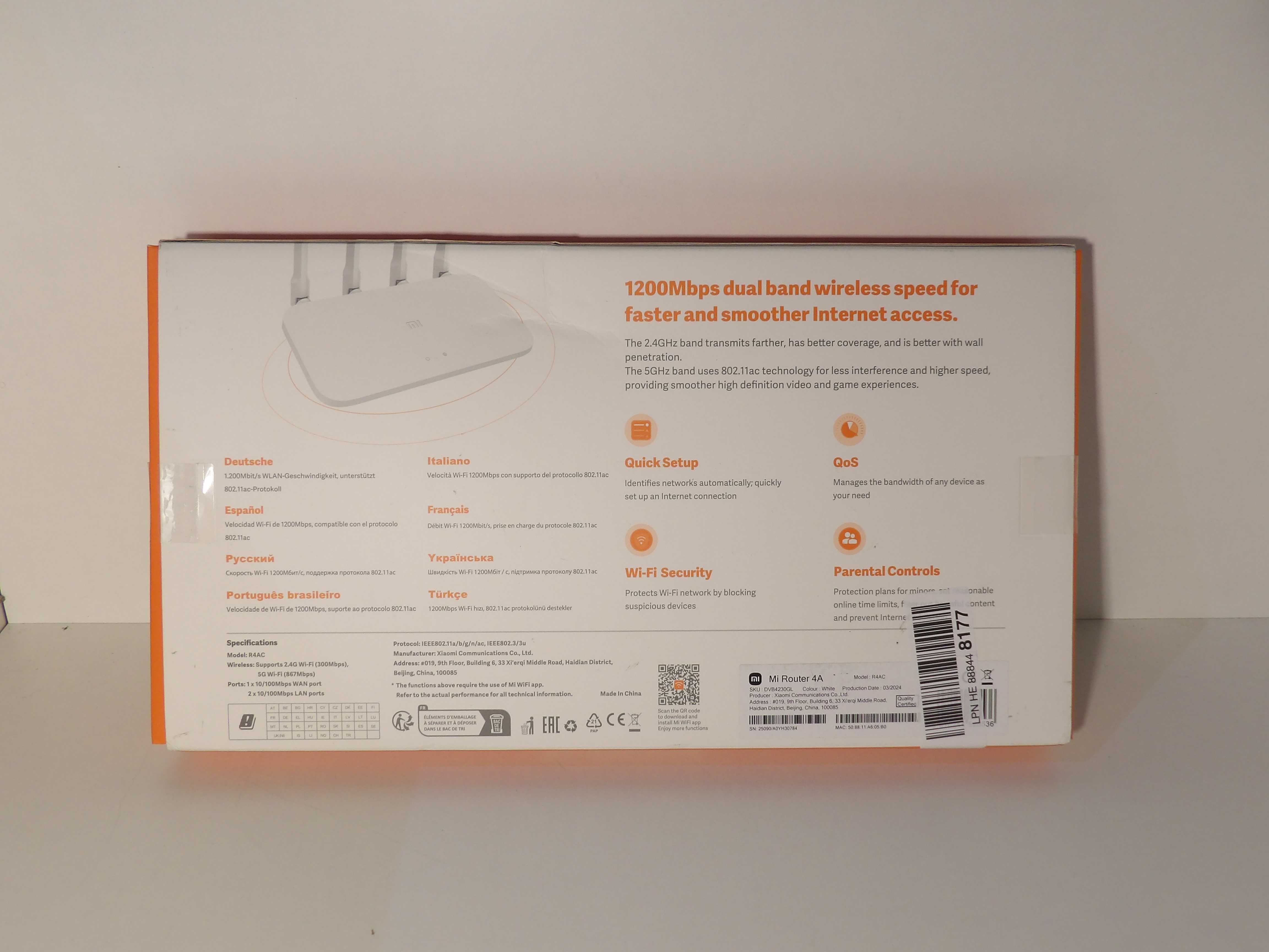 Xiaomi Mi Router WIFI 4A 300 Mbps 2,4 GHz BIAŁY R3