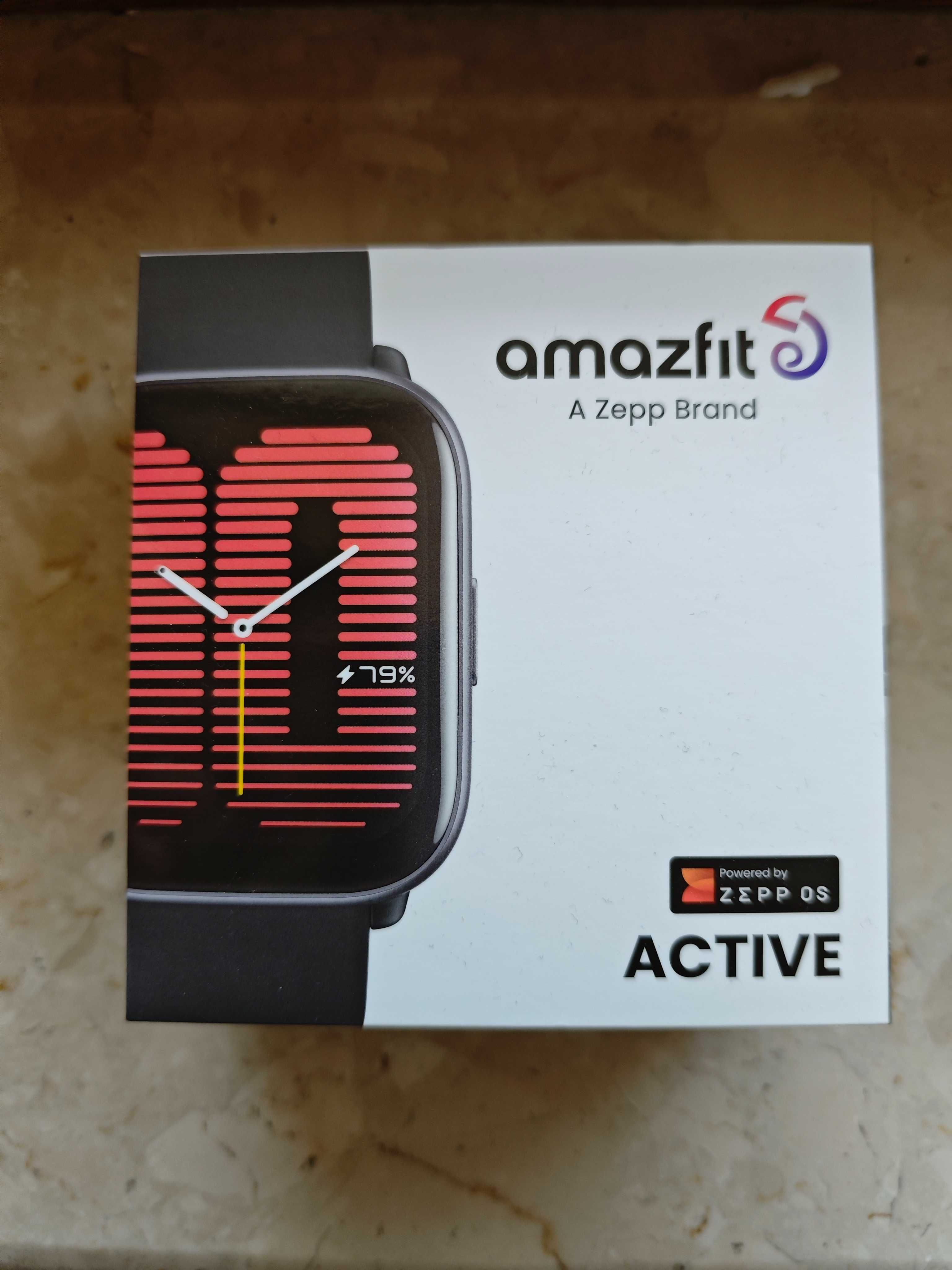Amazfit Active (1) w doskonałym stanie, oryginalne pudełko i kabel!
