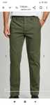 Calças de homem verdes chino Slim Fit da Pepe Jeans