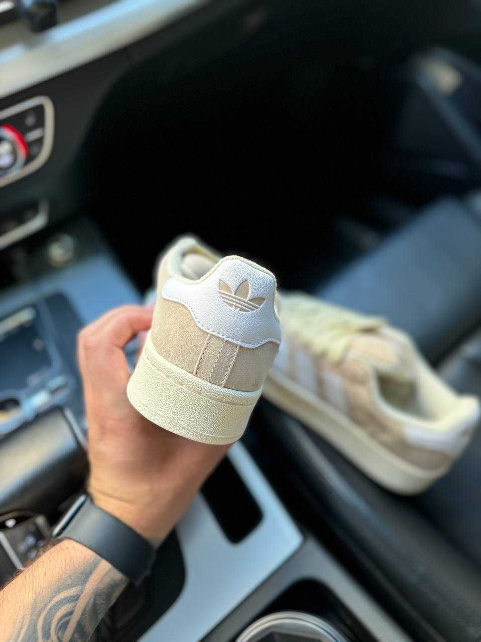 Жіночі кросівки Adidas Campus бежевий AS059 ТОП КРОСИ