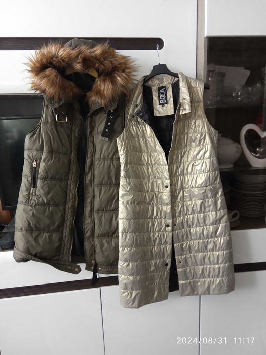 długie kamizelki - rozm  .36/s 2 szt