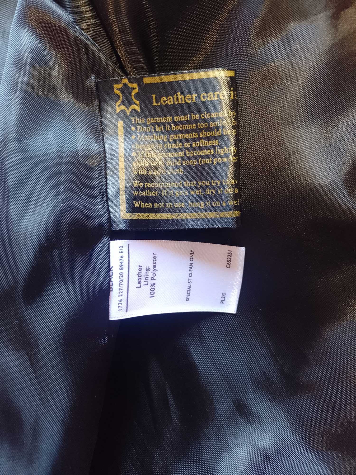 (2XL/3XL) Skórzana kurtka z Londynu, Genuine Leather, Top Vintage