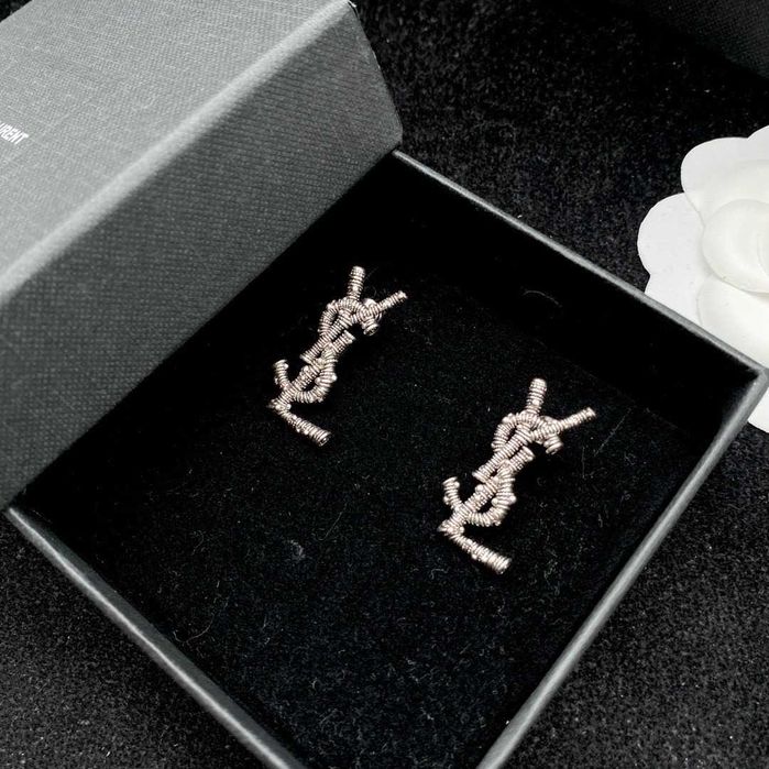 Saint Laurent YSL – Miniaturowe kolczyki z logo