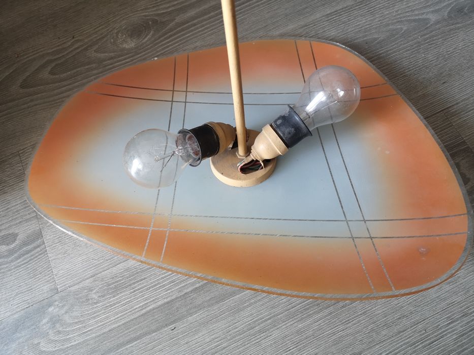 Stara lampa szklana lata 60te