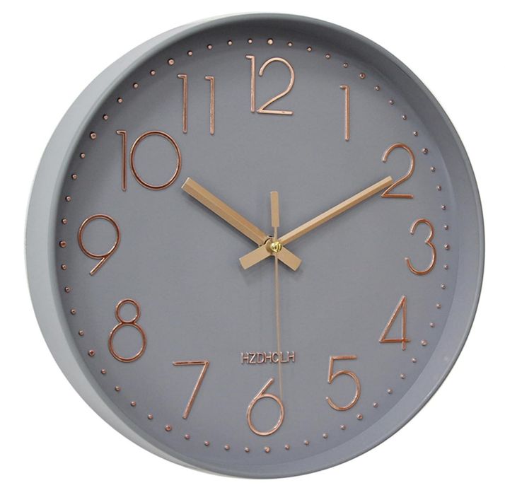 Zegar ścienny sterowany radiowo, 3D, bezgłośny, nowoczesny, 30 cm