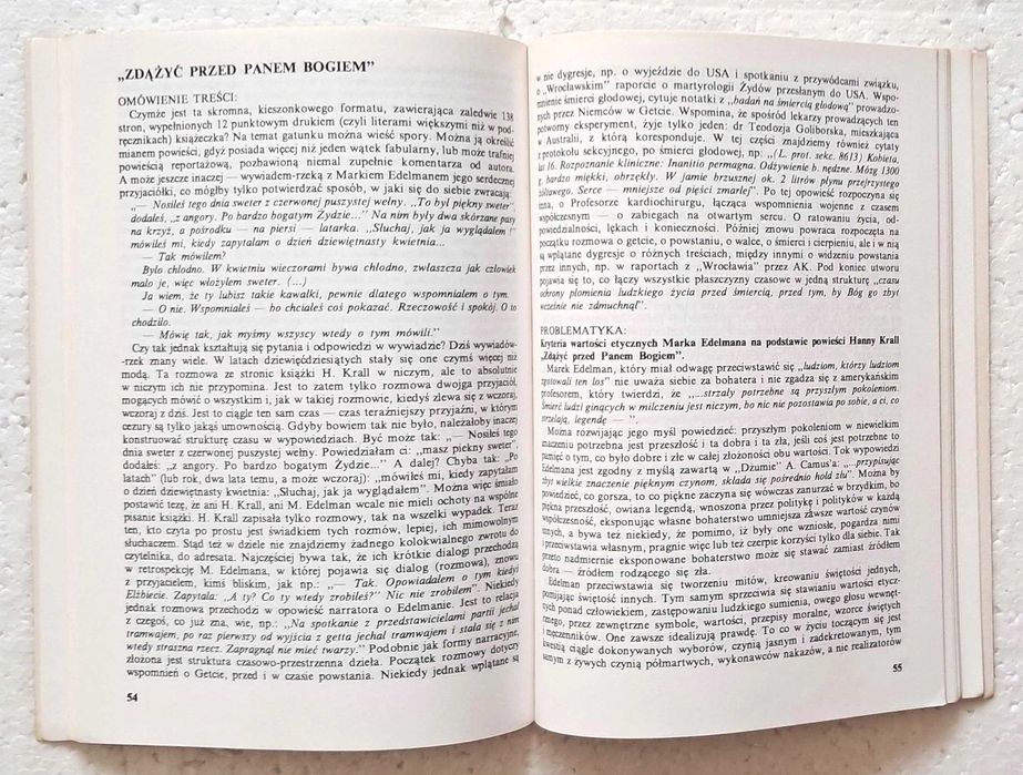 Opracowania lektur. Olszaniecka. Dziwisz. Szkoła średnia. Matura.