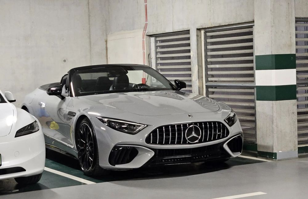 Mercedes-Benz SL Alpejska szarość | AMG 4.0/V8 BiTurbo 4x4 | Konfiguracja na 1mln!