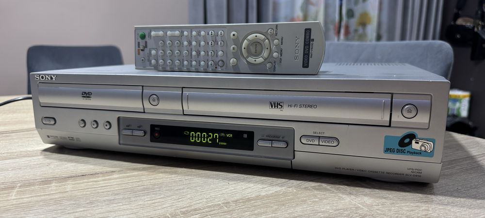 SONY SLV-D910E #Magnetowid VHS DVD #Combo #6HD #Hi-Fi Stereo #Pilot