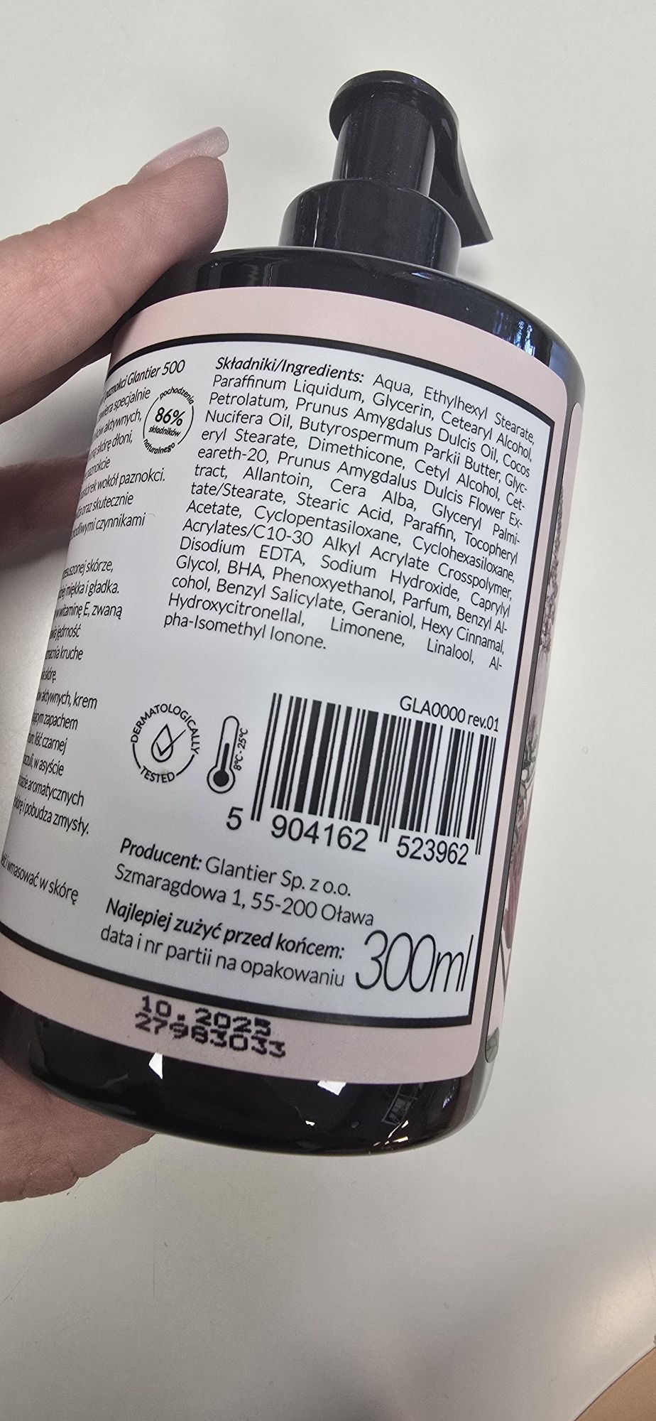 Regenerujący krem do dłoni I paznokci Glantier