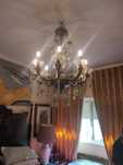 Lustre grande em bronze
