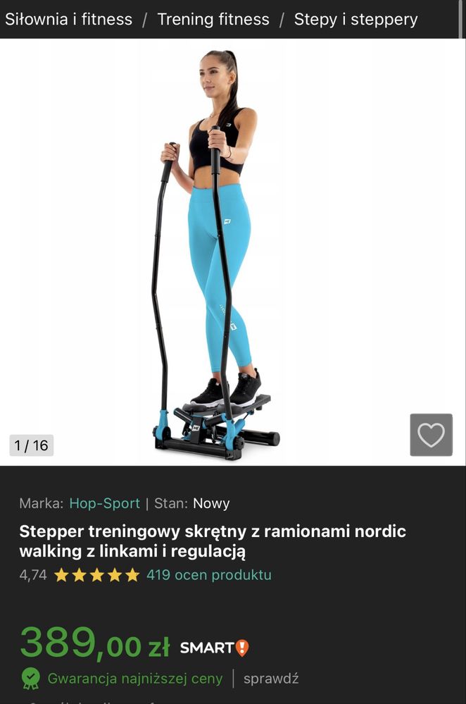 Stepper treningowy skrętny