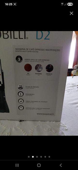 Máquina de cafe nova