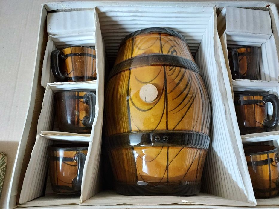 Pipo com 6 Canecas – Conjunto em Cerâmica Tradicional