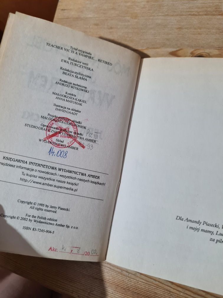 Mój nauczyciel jest wampirem - Jerry Piasecki