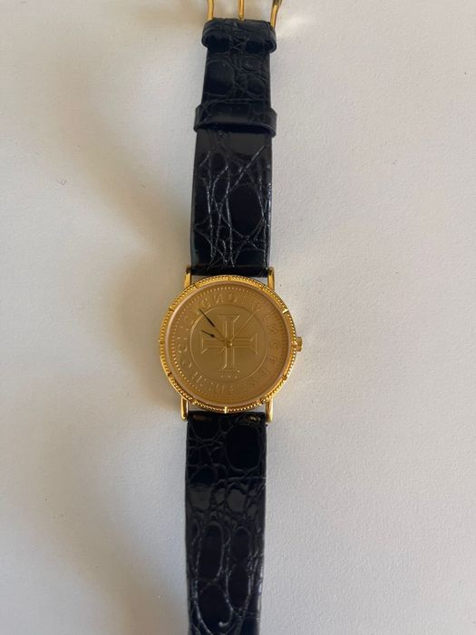 Relogio cruz dos Templarios caixa ouro 18k