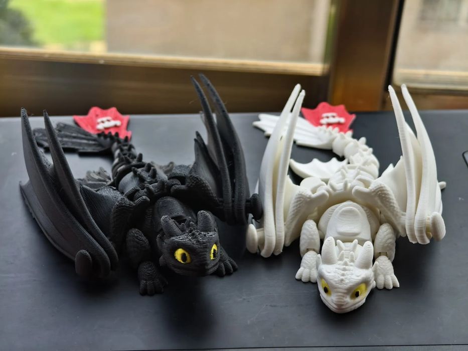 Рухома 3D-іграшка Безубік (Toothless)