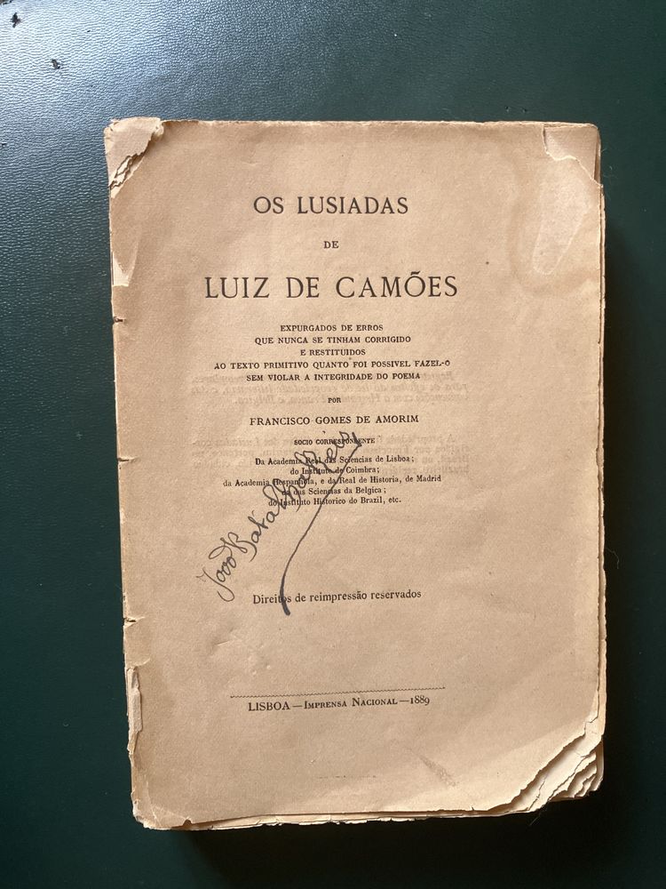 Lusiadas ed de  1889