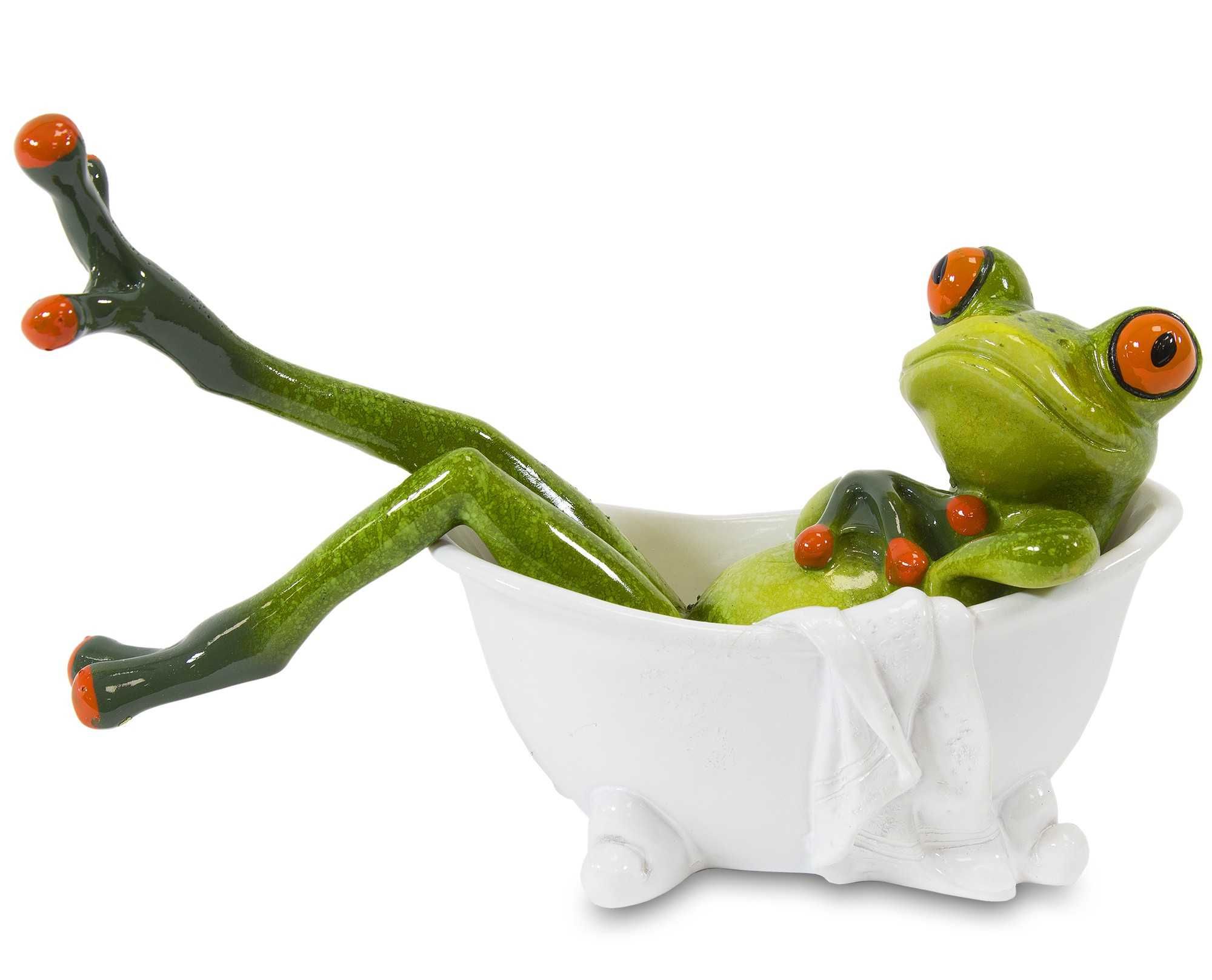 Figurka Żaba  W Wannie