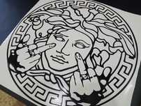 Наклейки версачи versace на капот стекло крыло