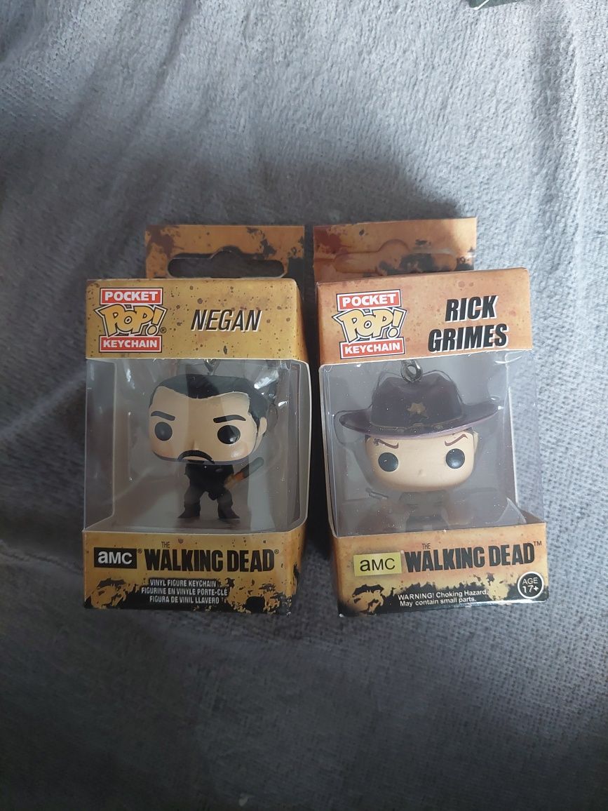 Figurki Pop Keychain Negan Rick Grimes The Walking Dead