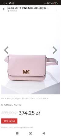 Nerka / szaszetka / torebka  mott pink MICHAEL KORS