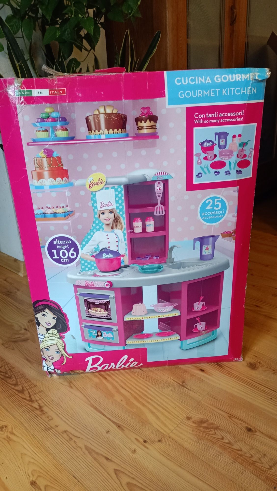Kuchnia Barbie ~ 106cm + Dodatkowy zestaw Akcesoriów