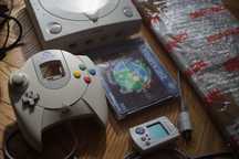 Sega Dreamcast Konsola, pad, VMU, klawiatura, gra
