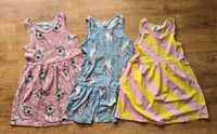 H&M zestaw sukienki na lato 98 104