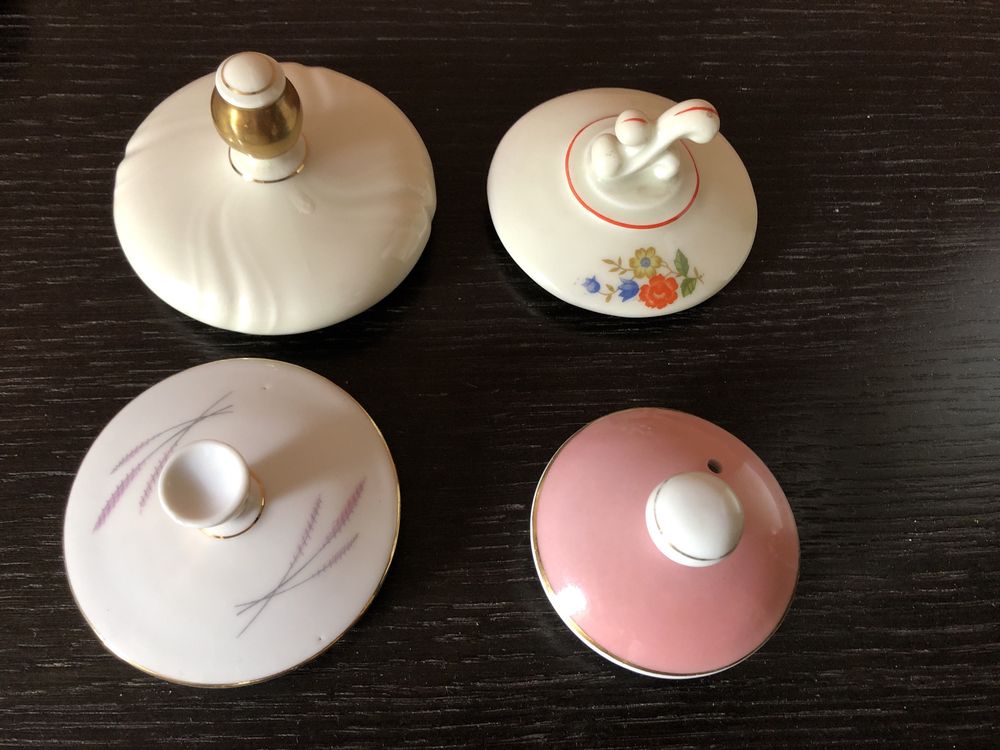 Przykrywka porcelanowa dzbanek cukiernica