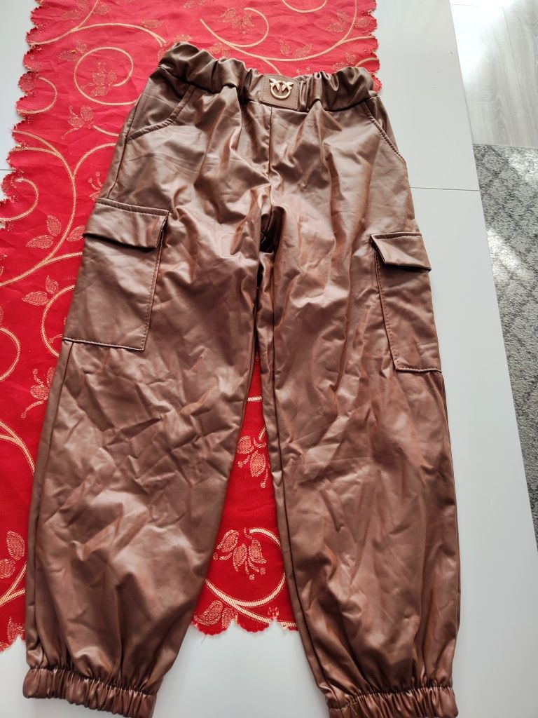 Legginsy brązowy