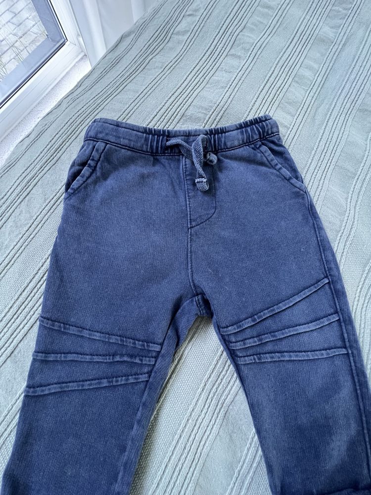 Spodnie dresowe a’la jeans So cute r.74 kieszonki