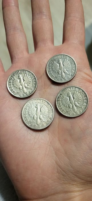 Zestaw monet 1zł żniwiarka 1924r 1925r