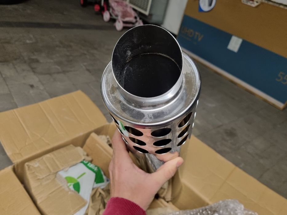 Ustnik poziomy długi 80x120 dł. 750mm, rura, komin, junkers, piec