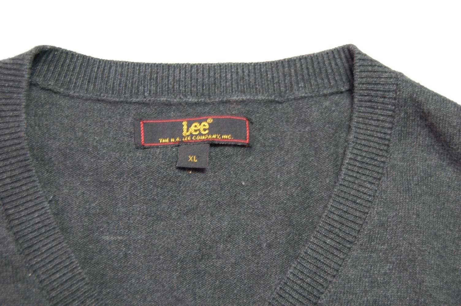 LEE XL sweter męske cieńszy ale ciepły bawełna 6H90