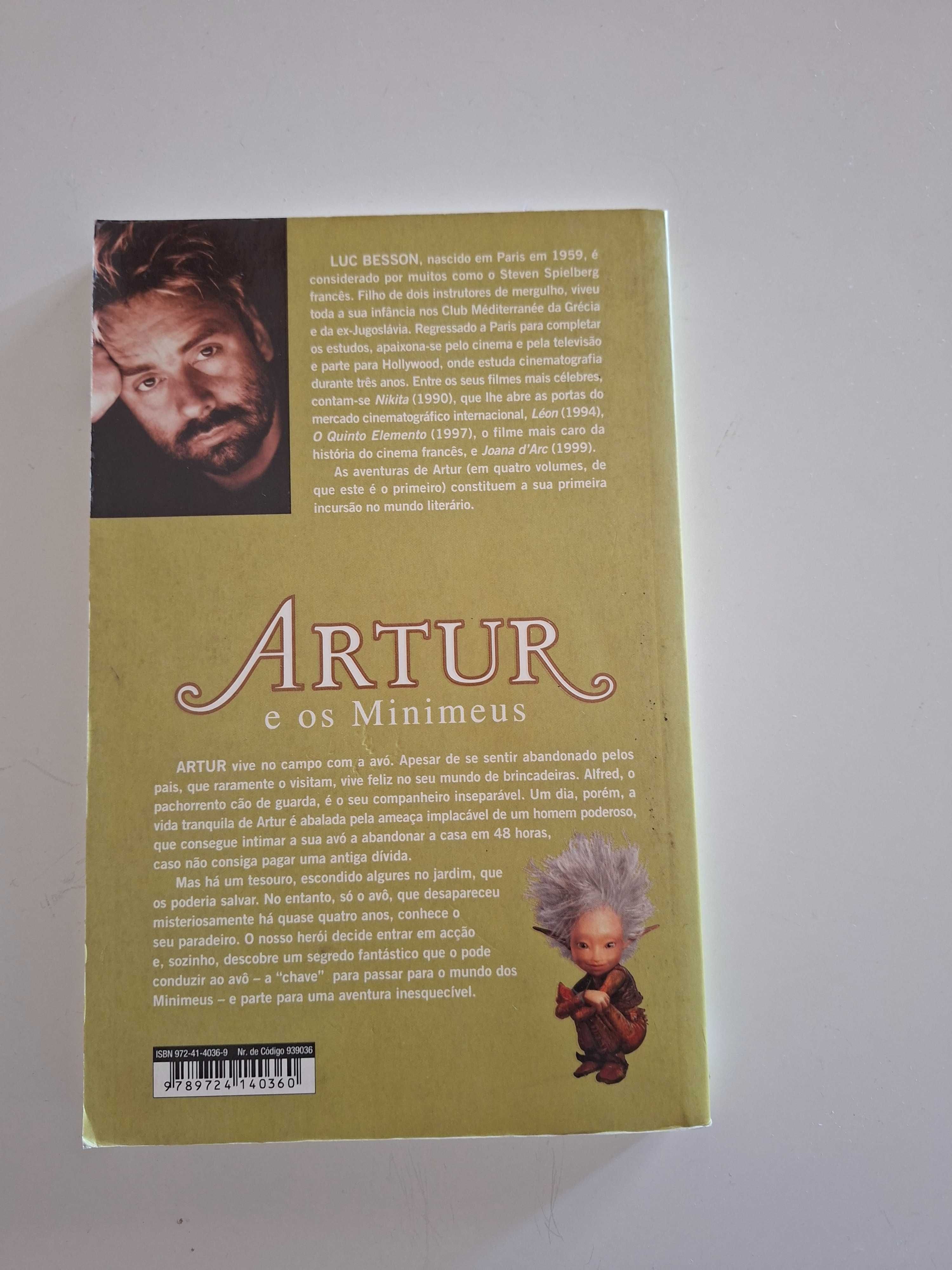 3 livros Artur - Luc Besson