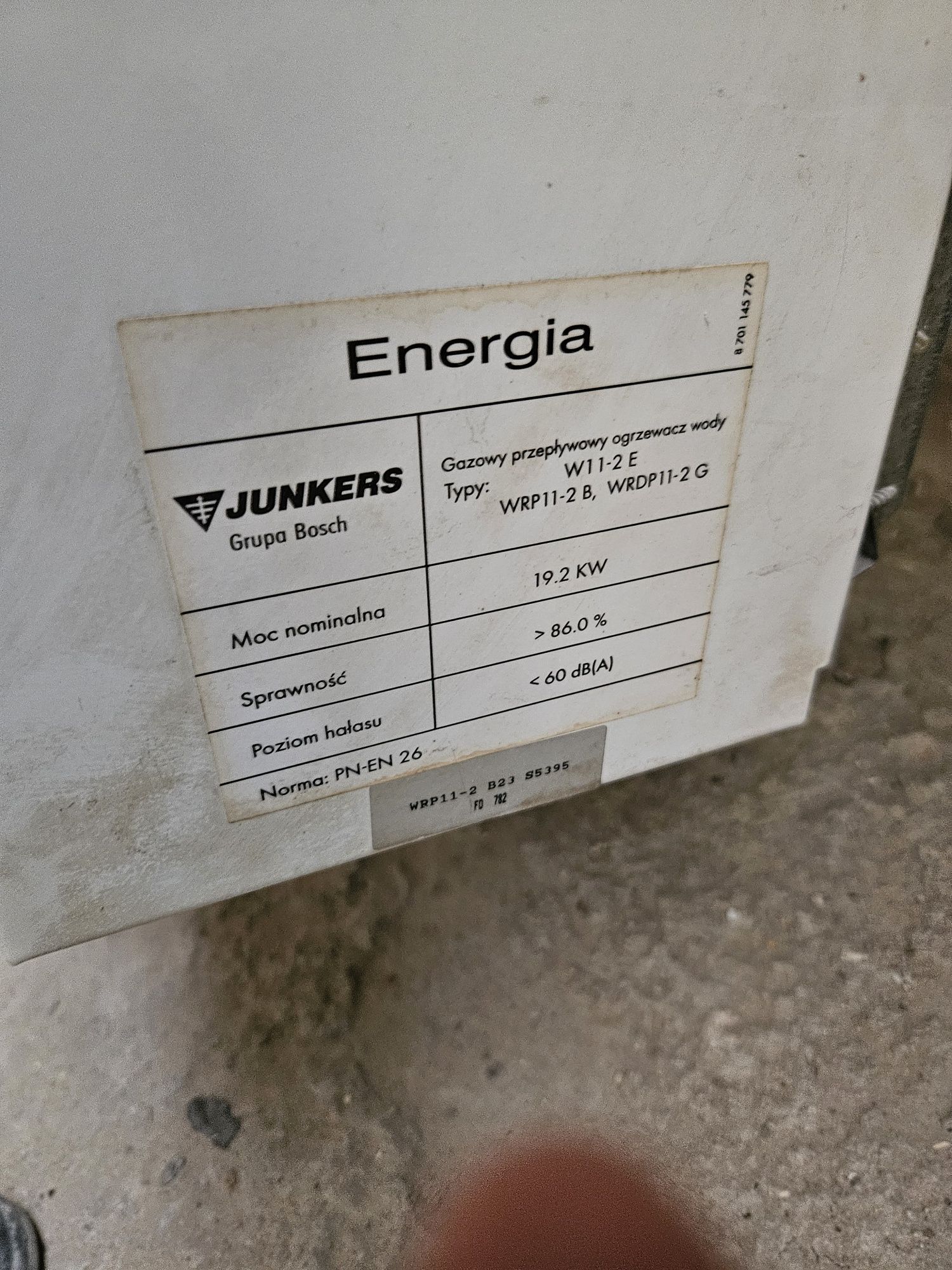 Podgrzewacz wody JUNKERS W11 - 2E