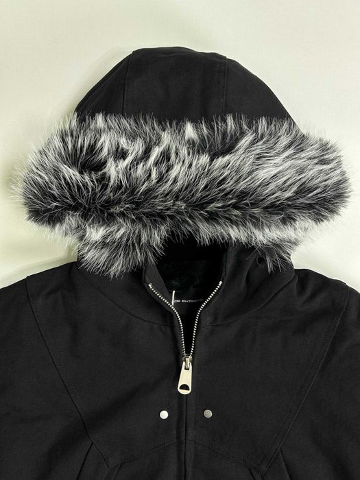 Бомбер чорний MA-1 з хутром аляска куртка курточка черная opium M L S