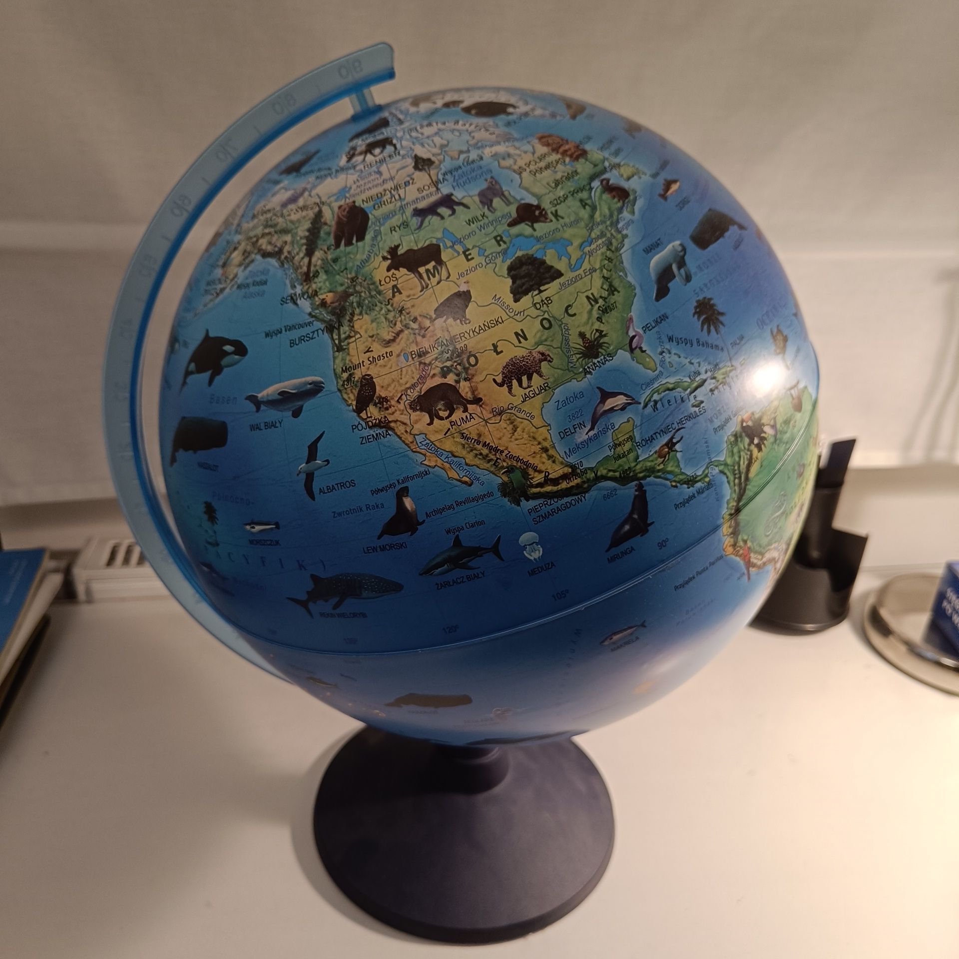 Globus zoologiczny Alayski 32cm jak nowy