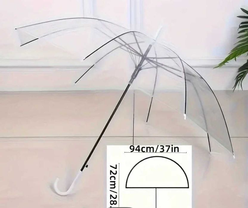 Parasol Transparentny/ Parasol przezroczysty