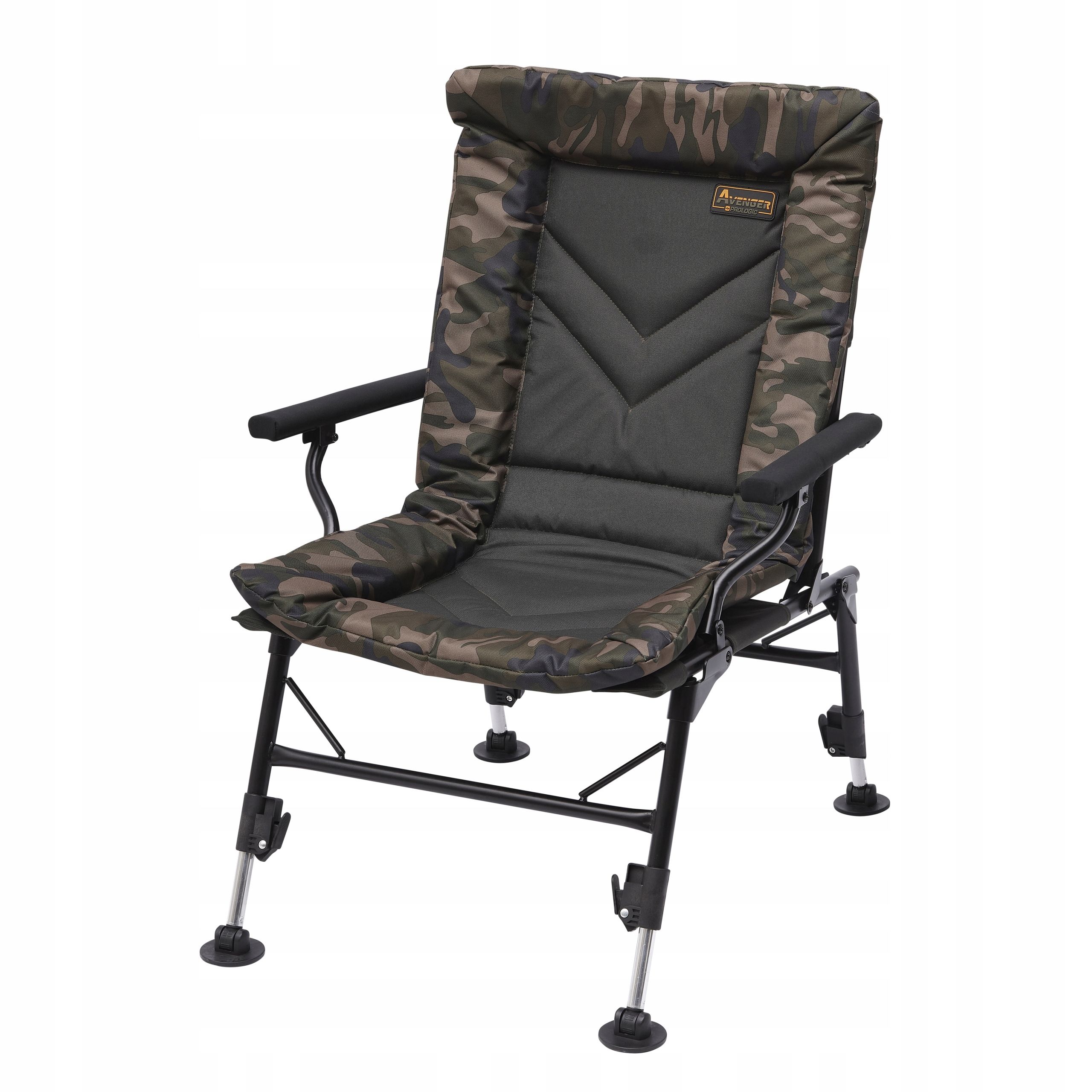 Fotel krzesło wędkarskie Prologic AVENGER COMFORT CAMO CHAIR W/ARM