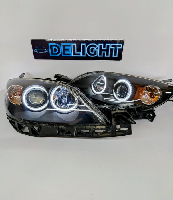 MAZDA 3 BK 2003-2008 Фари BI-LED,ДХО, RGB підсвітка, Седан/хетч