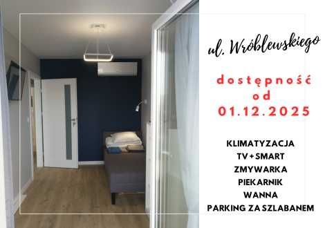 Pokój ul. Wróblewskiego Politechnika - klimatyzacja, tv, parking