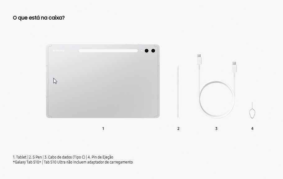 Galaxy Tab S10+ 256 GB (novo/selado) com garantia