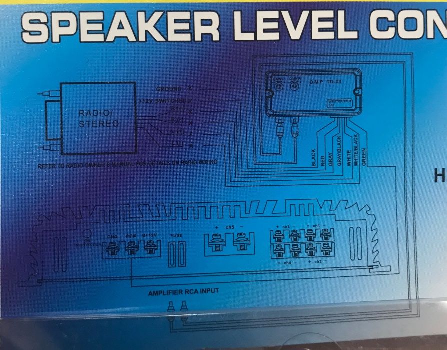 Преобразователь аудиосигнала высокого уровня в низкий. Hi-level/RCA
