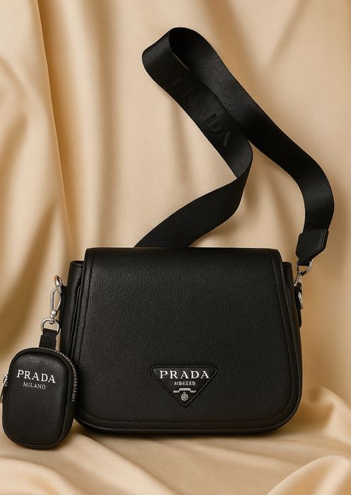 Bolsa Prada Milano - Preto Unissex