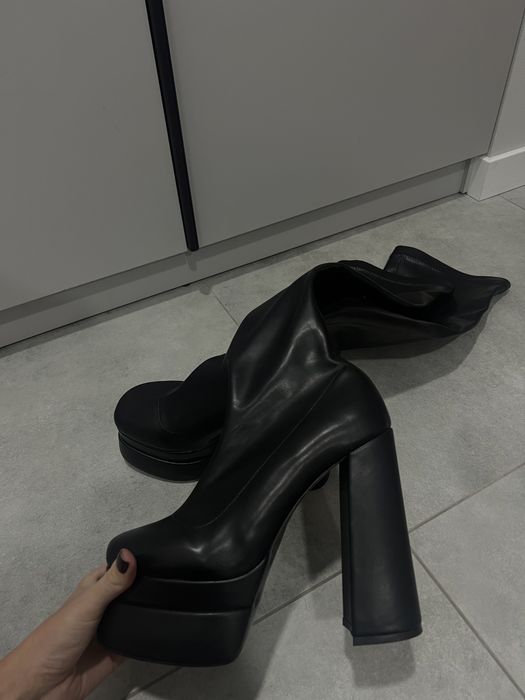 Ботфорти жіночі з екошкіри