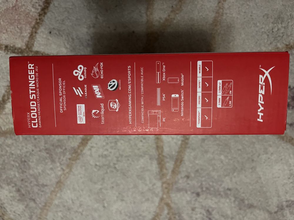 Hyperx Cloud Stinger Czarno-Czerwony
